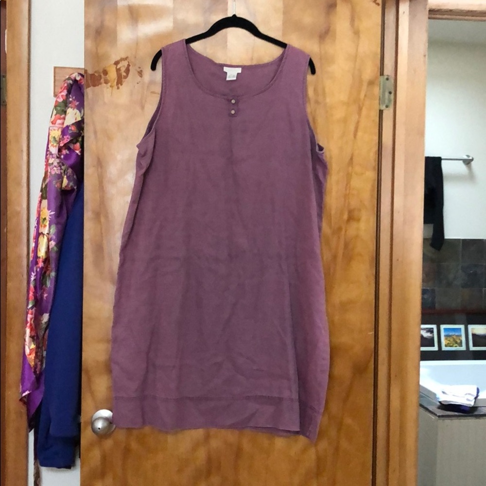 J Jill Sleeveless Magenta Tank Dress